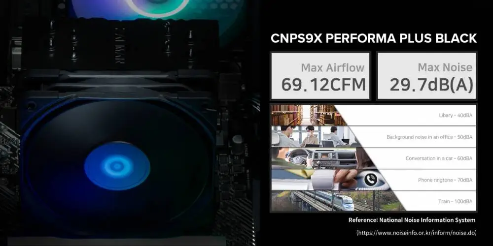 Охлаждане за процесор Zalman CNPS9X PERFORMA PLUS BLACK CPU Cooler