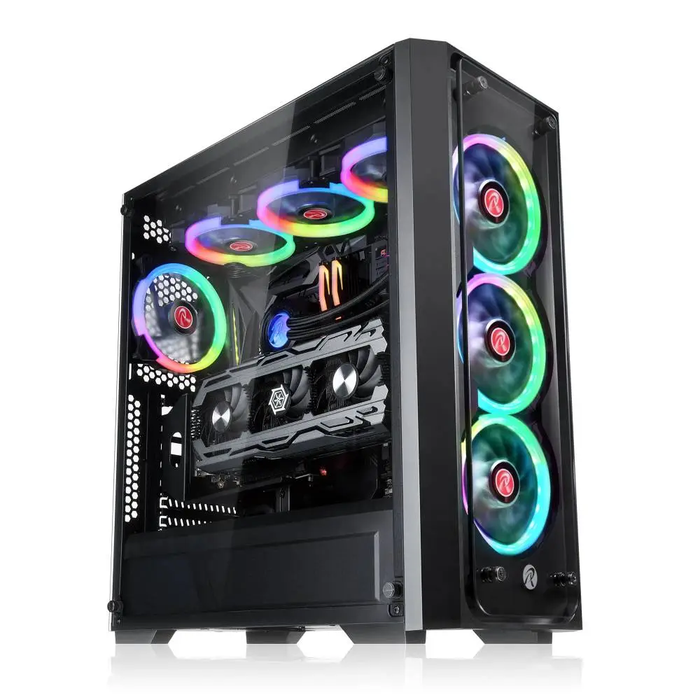 Кутия Raijintek PONOS TG4 Case EATX 4 x 120mm ARGB Fans Tempered Glass