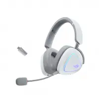 Геймърски безжични слушалки ASUS ROG Delta II White - USB-C, Aura Sync RGB