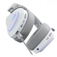 Геймърски безжични слушалки ASUS ROG Delta II White - USB-C, Aura Sync RGB