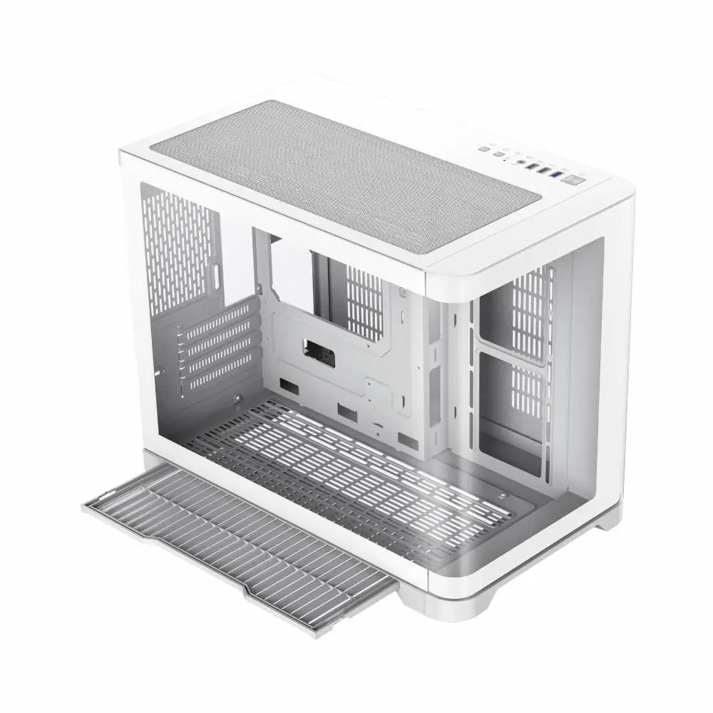 Кутия Gamemax HYPE-M White Case mATX 3 x 120 mm Addressable RGB fans