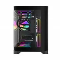 Кутия Gamemax HYPE-M Black Case mATX 3 x 120 mm Addressable RGB fans