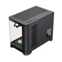Кутия Gamemax HYPE-M Black Case mATX 3 x 120 mm Addressable RGB fans