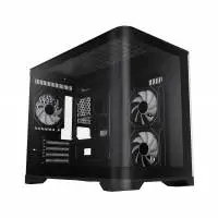 Кутия Gamemax HYPE-M Black Case mATX 3 x 120 mm Addressable RGB fans