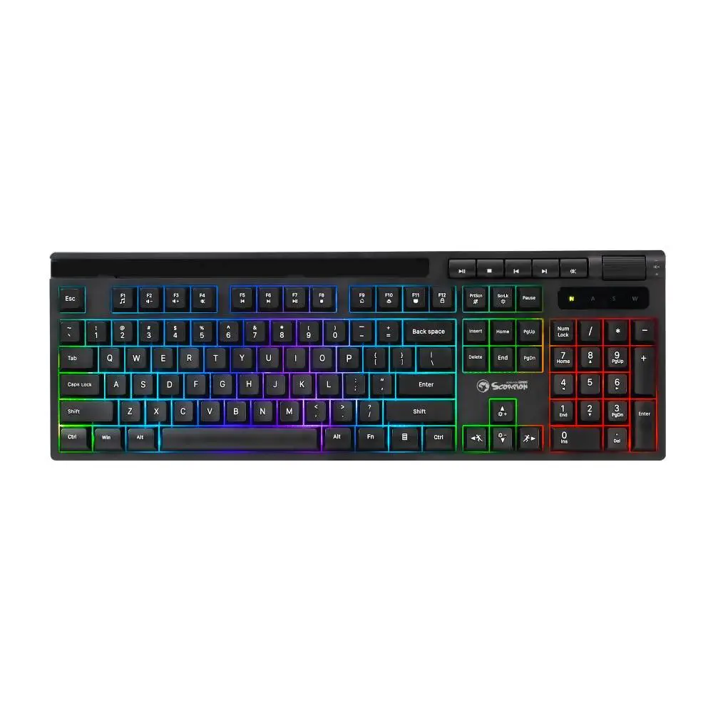 Геймърска клавиатура Marvo Soldat S40 K603 - Silent, RGB
