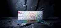 Геймърска механична клавиатура Marvo Saber 61 KG933G White - 61 keys, Red Switches [Linear]