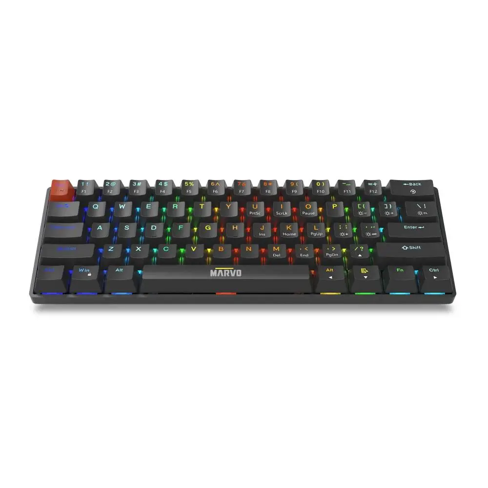 Геймърска механична клавиатура Marvo Saber 61 KG933G - 61 keys, Red Switches [Linear]