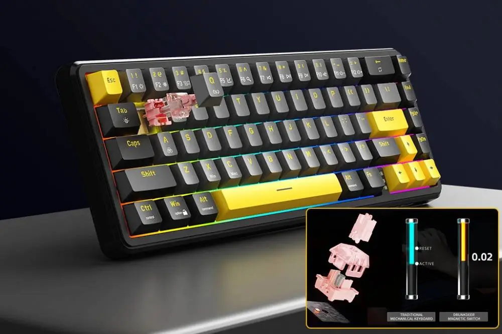 Геймърска клавиатура Marvo Magma M40 KG964 - 8K, Magnetic Switches [Tactile]