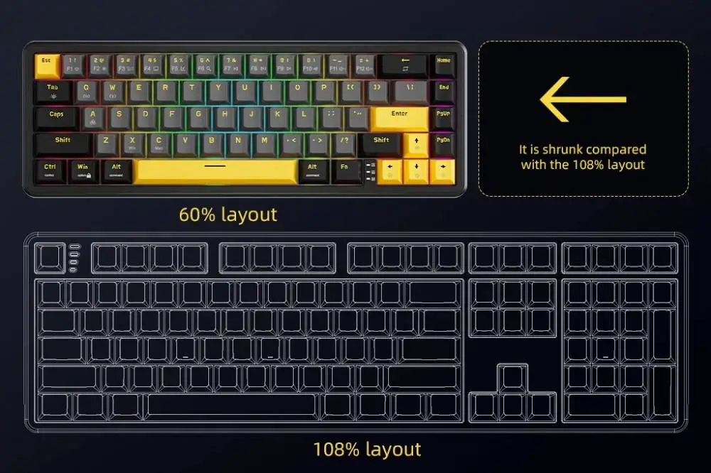 Геймърска клавиатура Marvo Magma M40 KG964 - 8K, Magnetic Switches [Tactile]