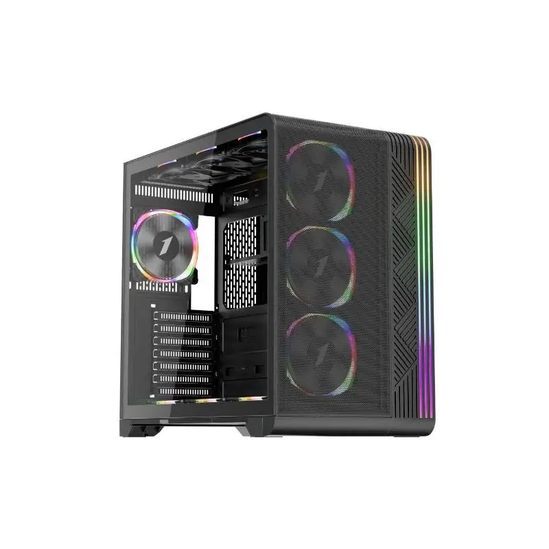 Кутия 1stPlayer VT7-BK USB-C Mesh ARGB Case ATX