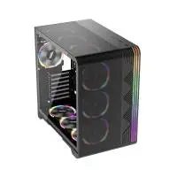 Кутия 1stPlayer VT7-BK USB-C Mesh ARGB Case ATX