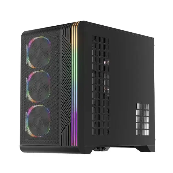 Кутия 1stPlayer VT7-BK USB-C Mesh ARGB Case ATX