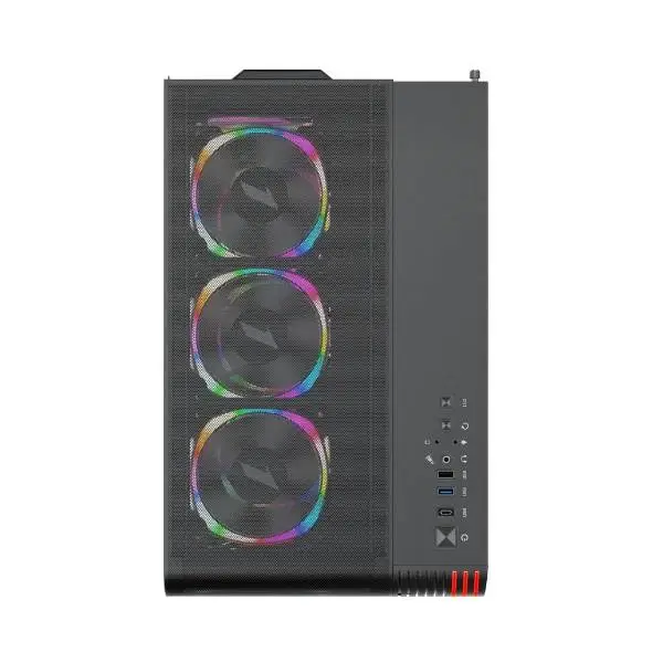 Кутия 1stPlayer VT7-BK USB-C Mesh ARGB Case ATX
