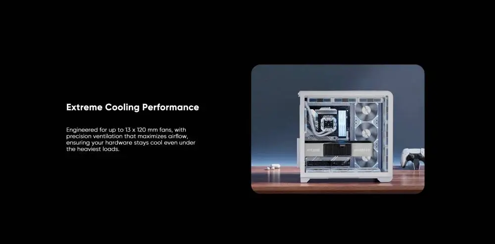 Кутия 1stPlayer VT7-BK USB-C Mesh ARGB Case ATX