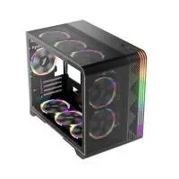 Кутия 1stPlayer VT6-BK Mesh ARGB Case mATX
