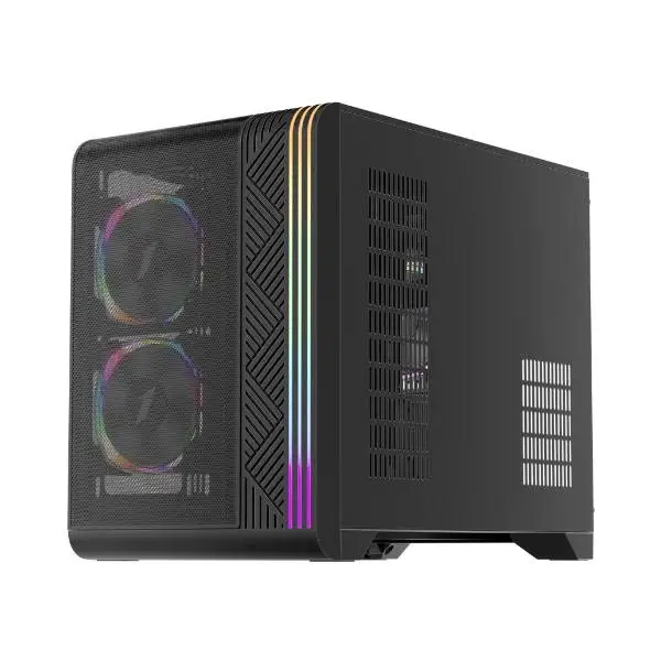 Кутия 1stPlayer VT6-BK Mesh ARGB Case mATX