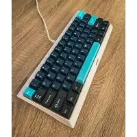 Marvo капачки за клавиатура Custom Keycap Set PBT, 104 keys, Dark Blue, Black, Cyan - MARVO-KP-01-BL