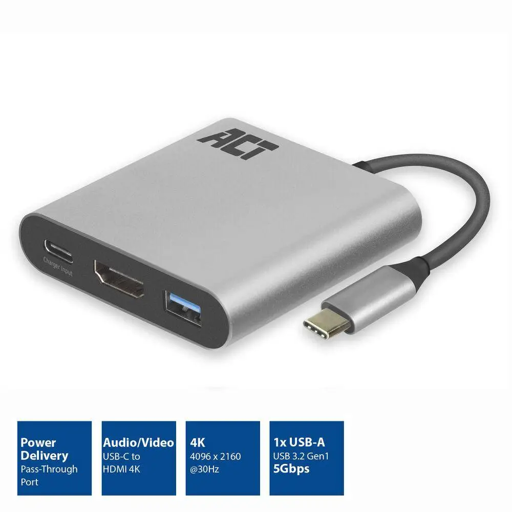 ACT Адаптер USB-C към HDMI 4K\