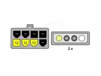Delock Кабел PCI Express захранване 8 pin към 2 x 5&frac14;&ldquo;  за видео-карти, 12V, 15 см,  82397