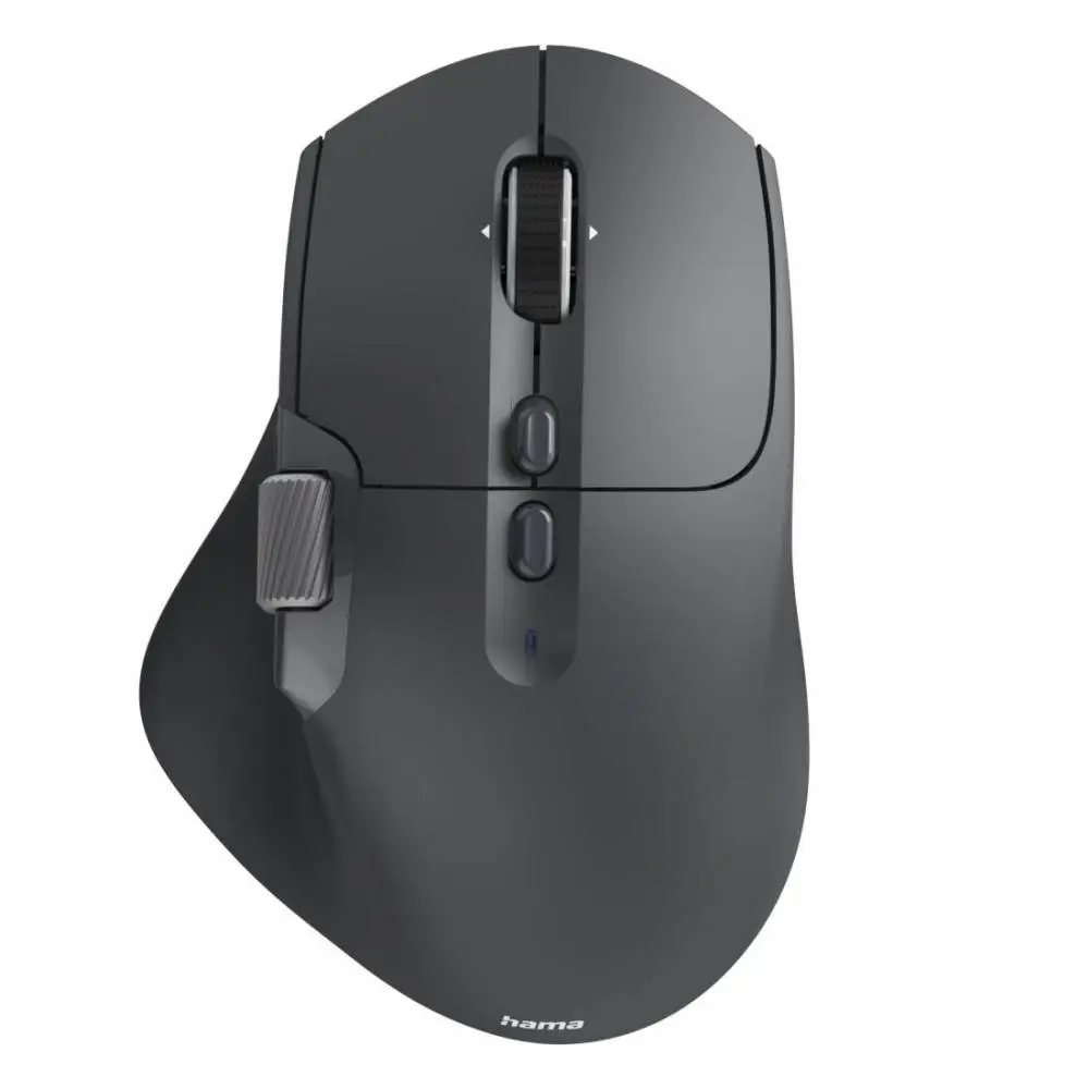 HAMA Мишка &bdquo;WM-900&ldquo; мултифункционална, ергономична, Bluetooth, батерия, RGB, черна
