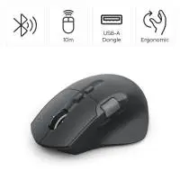 HAMA Мишка &bdquo;WM-900&ldquo; мултифункционална, ергономична, Bluetooth, батерия, RGB, черна