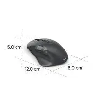 HAMA Мишка &bdquo;WM-900&ldquo; мултифункционална, ергономична, Bluetooth, батерия, RGB, черна