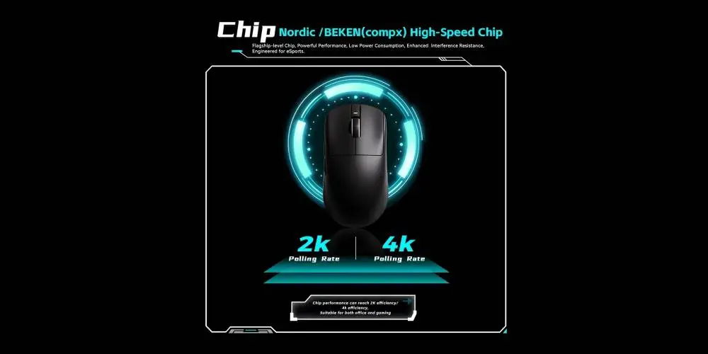 VXE професионална геймърска мишка Wireless Gaming Mouse Dragonfly R1 1K - Huano Ice Berry Pink Dot Switches, Black