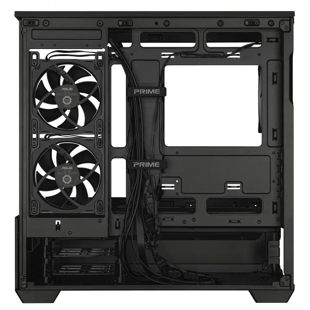 Кутия ASUS Prime AP202 ARGB mATX + 3 ARGB Вентилатора - Black