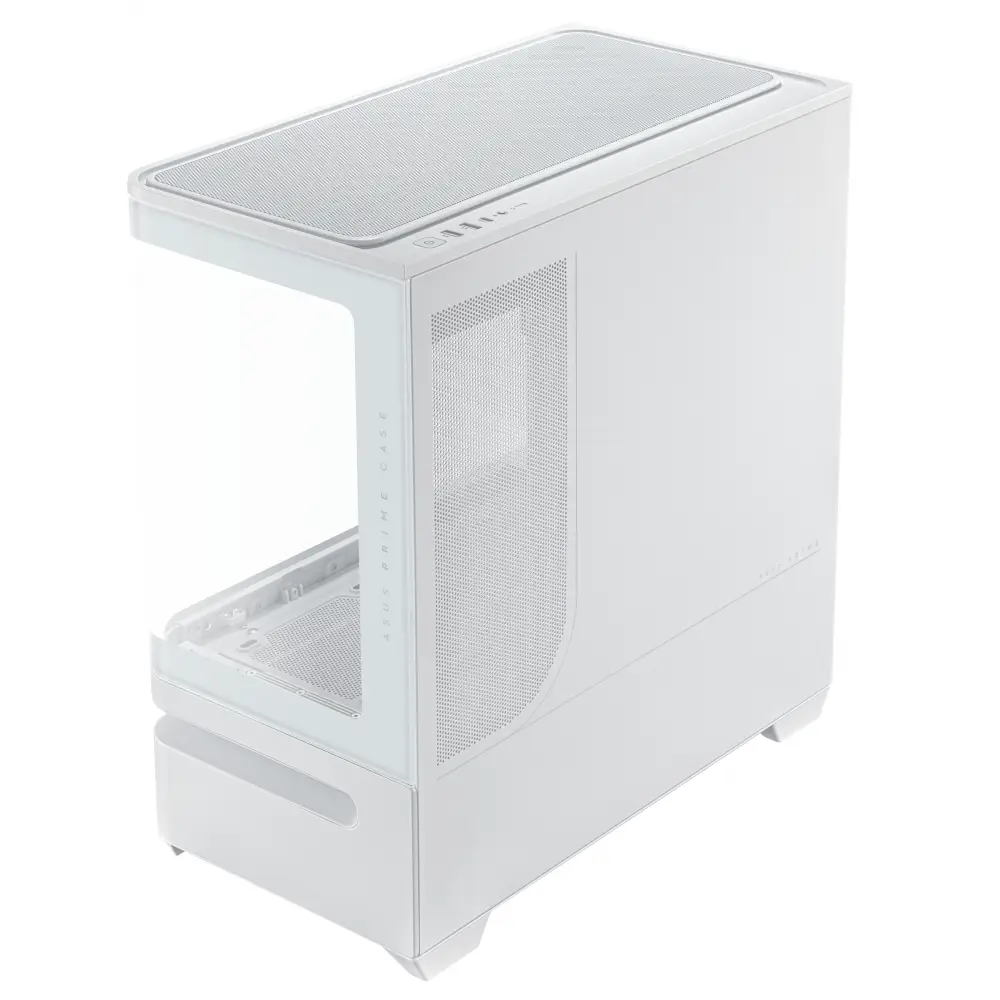 Кутия ASUS Prime AP202 ARGB mATX + 3 ARGB Вентилатора - White