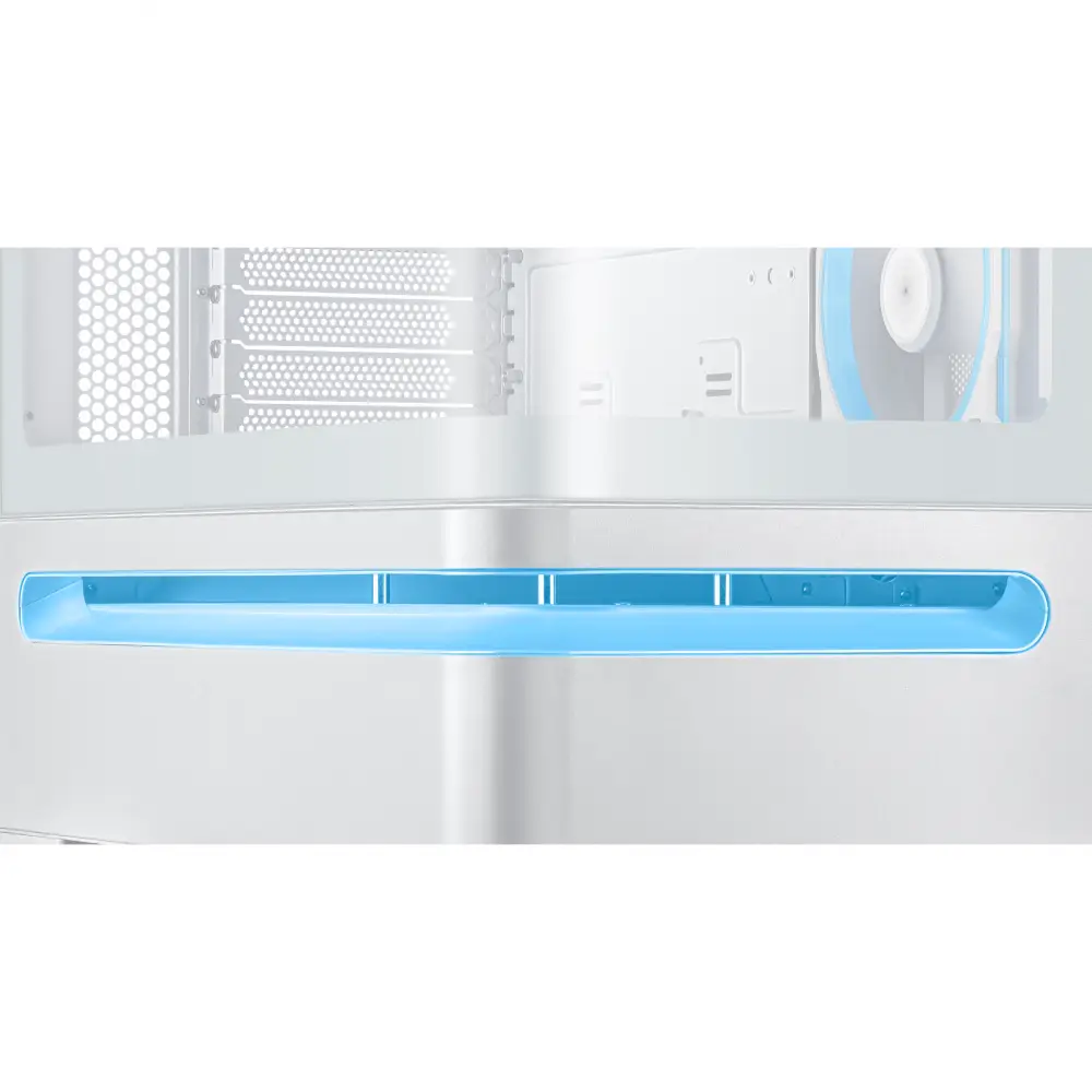 Кутия ASUS Prime AP202 ARGB mATX + 3 ARGB Вентилатора - White