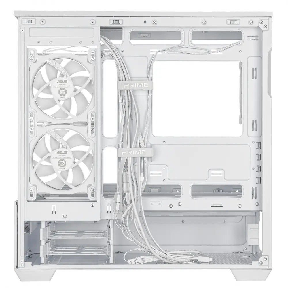 Кутия ASUS Prime AP202 ARGB mATX + 3 ARGB Вентилатора - White