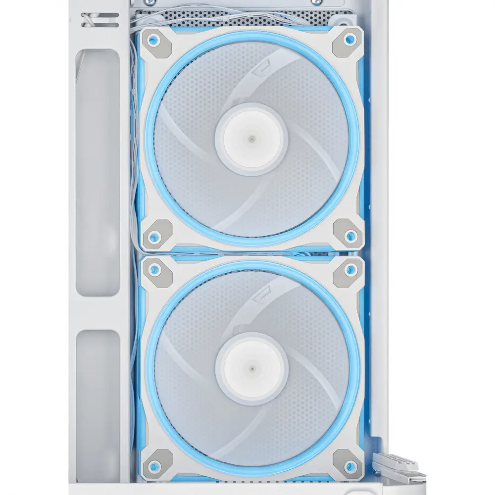 Кутия ASUS Prime AP202 ARGB mATX + 3 ARGB Вентилатора - White