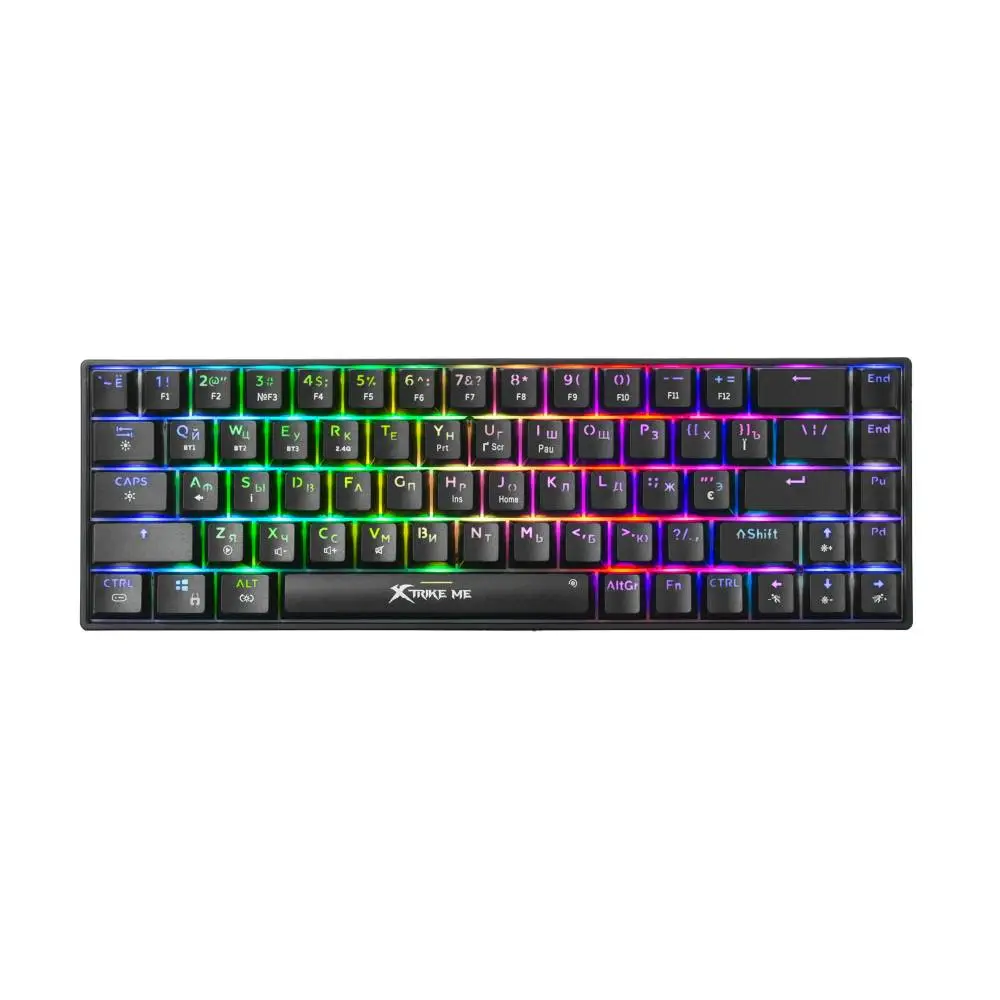 Геймърска клавиатура XtrikeME - GK-995W - RED switches, BT5.2, 2.4G Wireless