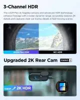 VIOFO Видеорегистратор Dash Cam A229 Plus 3 Channel - 2K, HDR, Sony STARVIS 2, GPS