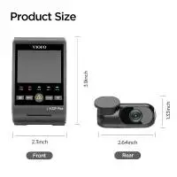 VIOFO Видеорегистратор Dash Cam A229 Plus 2 Channel - 2K, HDR, Sony STARVIS 2, GPS