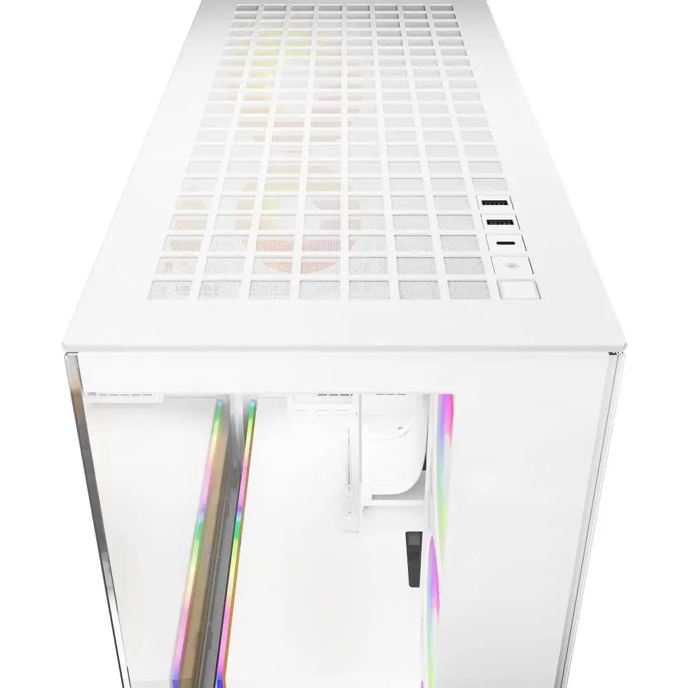 Кутия Arctic Xtender VG White Mid-Tower ATX Case 5 x A-RGB Fans PCIe Gen 4 riser included - ACPCC00017A