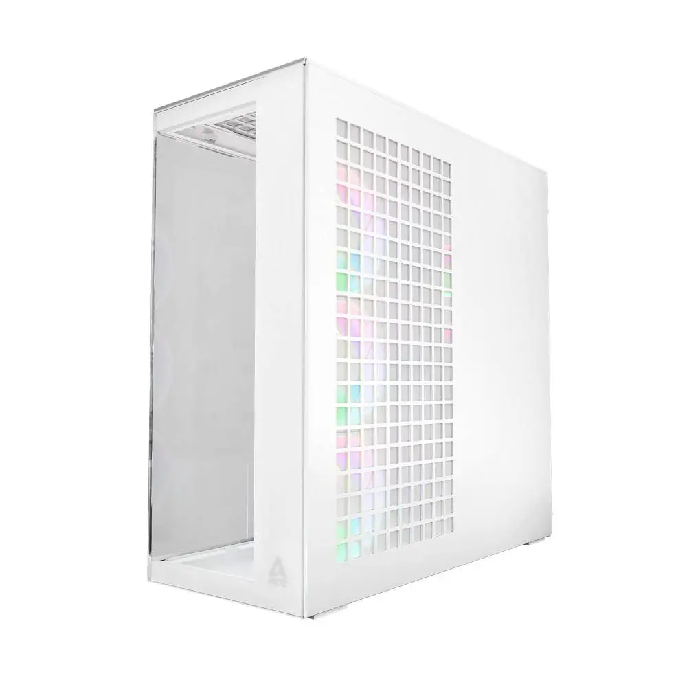Кутия Arctic Xtender VG White Mid-Tower ATX Case 5 x A-RGB Fans PCIe Gen 4 riser included - ACPCC00017A