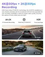 VIOFO Видеорегистратор Dash Cam A229 Pro 2 Channel - 4K, HDR, Dual Sony STARVIS 2, GPS, Bluetooth