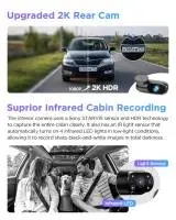 VIOFO Видеорегистратор Dash Cam A229 Pro 3 Channel - 4K, HDR, Dual Sony STARVIS 2, GPS, Bluetooth