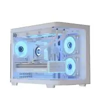 Кутия AeroCool P300C-G-WT-v1 Case mATX 3 x 120 mm Infinity Mirror A-RGB