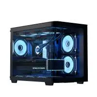Кутия AeroCool P300C-G-BK-v1 Case mATX 3 x 120 mm Infinity Mirror A-RGB
