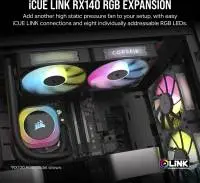 Вентилатор Corsair iCUE LINK RX140 RGB 140mm PWM Single Fan Expansion - CO-9051019-WW
