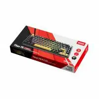 Marvo безжична механична геймърска клавиатура Wireless Gaming Mechanical keyboard Titan 75 - KG985W Black - Banana Crystal [Linear]
