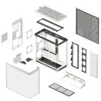Кутия HAVN HS 420 VGPU Edition White Case E-ATX, PCIe Gen 5 riser included