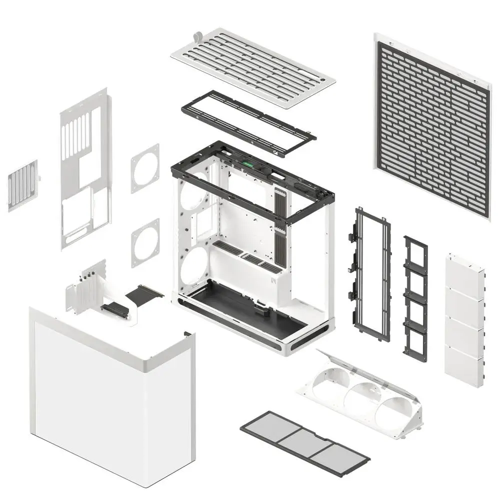 Кутия HAVN HS 420 VGPU Edition White Case E-ATX, PCIe Gen 5 riser included