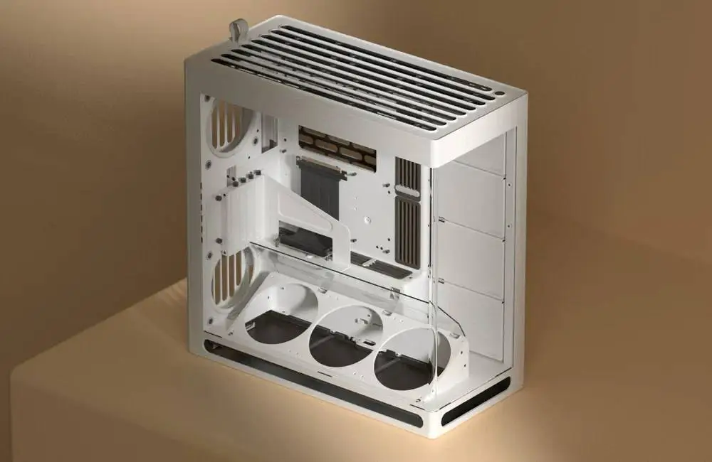 Кутия HAVN HS 420 VGPU Edition White Case E-ATX, PCIe Gen 5 riser included