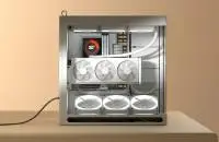 Кутия HAVN HS 420 VGPU Edition White Case E-ATX, PCIe Gen 5 riser included