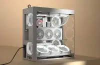Кутия HAVN HS 420 VGPU Edition White Case E-ATX, PCIe Gen 5 riser included