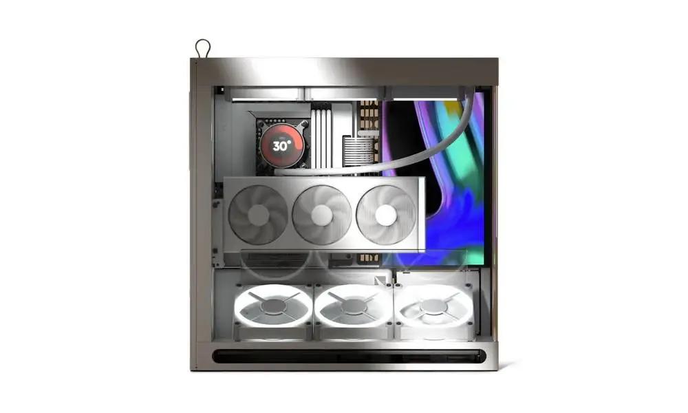 Кутия HAVN HS 420 VGPU Edition White Case E-ATX, PCIe Gen 5 riser included