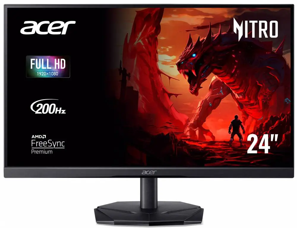 Монитор ACER Nitro 23.8" KG241YX3bip IPS 1920x1080 200Hz 2ms  FreeSync 
